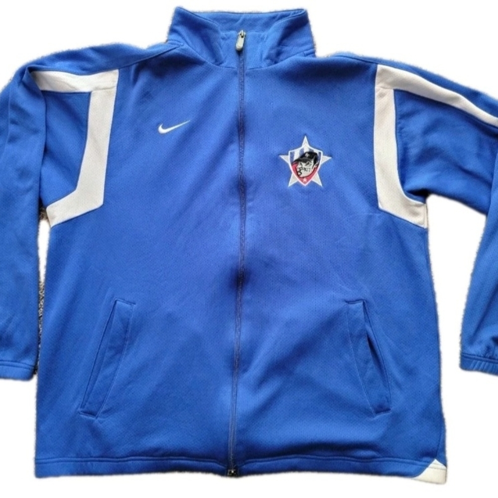 Kids Blue Nike Jacket with White Accents
